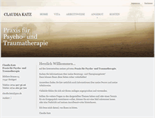 Tablet Screenshot of claudiakatz.de